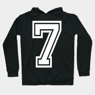 Numbers 7 for a sports team, group, or community Hoodie